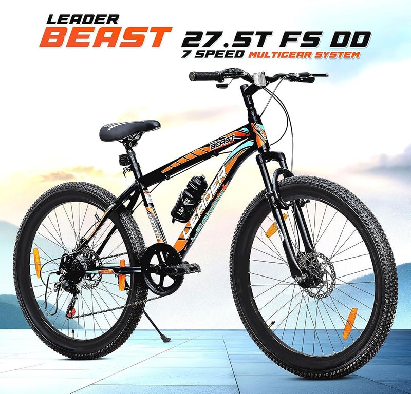 ليدر دراجة جبلية Leader Beast Multispeed (7 سرعات) مزودة بنظام تعليق أمامي وفرامل دوارة مزدوجة - Image 2