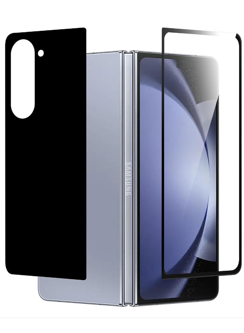 Screen Protector for Samsung Galaxy Z Fold 6 Front and Back Tempered Glass Full Coverage Screen Guard 9H Hardness Anti Fingerprint Scratch Resistance for Samsung Galaxy Z Fold 6 - Image 1