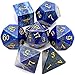 Haxtec Gemstone DND Dice Lapis Lazuli Dice Set with Dice Case Natural Gem Stone RPG Dice DD Compatible with Dungeons and Dragons TTRPG Gift - Image 2