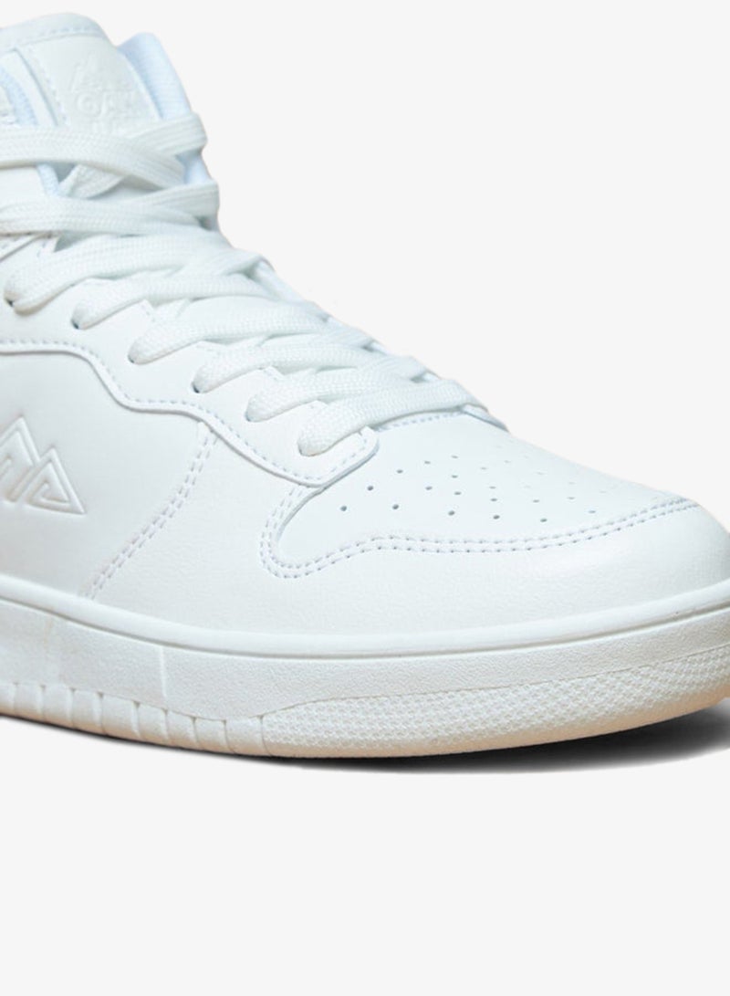 Oaklan by Shoexpress Women's Solid High Top Sneakers with Lace-Up Closure - Image 5