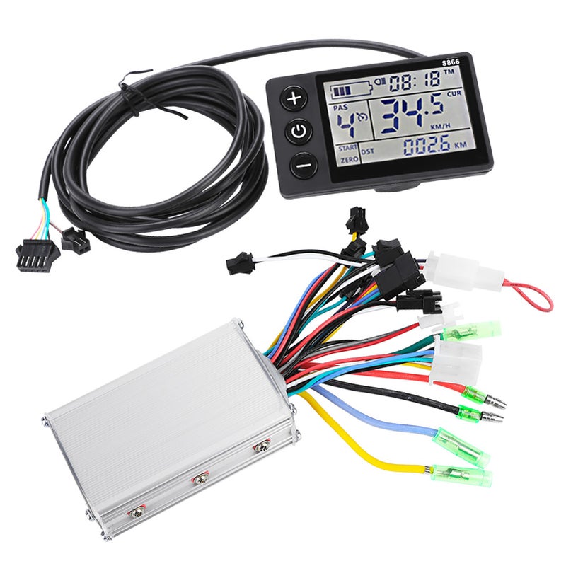 24V-36V Waterproof LCD Display Panel Electric Bicycle Scooter Controller Kit (1#24V-36V) - Image 2