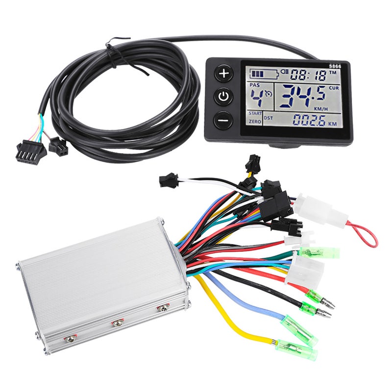 24V-36V Waterproof LCD Display Panel Electric Bicycle Scooter Controller Kit (1#24V-36V) - Image 1