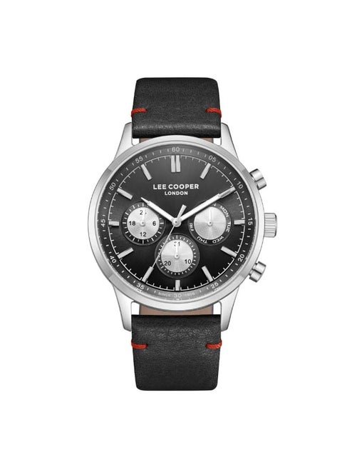 Men Multi Function Black Dial Watch - LC08001.351