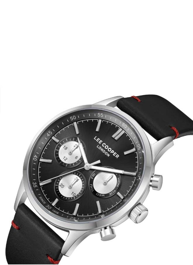 Lee Cooper - Men Multi Function Black Dial Watch - LC08001.351 - Image 1