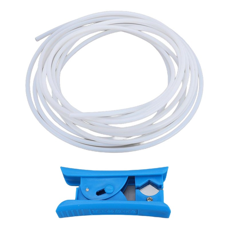 أنبوب PTFE بطول 4 متر من JTLB، تصميم شبه شفاف لمراقبة الخيوط، قطر داخلي 2.5 مم وقطر خارجي 4 مم لأنبوب خيوط 1.75 مم، مع قاطع، لطابعات AMS X1 P1S P1P A1 A1 Mini ثلاثية الأبعاد - Image 1