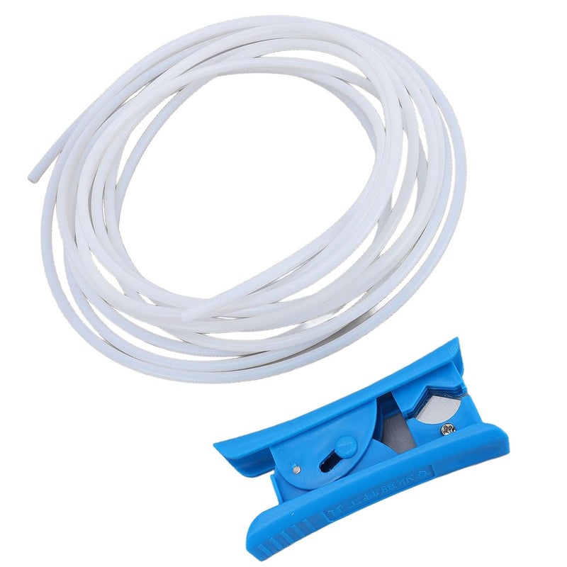 أنبوب PTFE بطول 4 متر من JTLB، تصميم شبه شفاف لمراقبة الخيوط، قطر داخلي 2.5 مم وقطر خارجي 4 مم لأنبوب خيوط 1.75 مم، مع قاطع، لطابعات AMS X1 P1S P1P A1 A1 Mini ثلاثية الأبعاد - Image 2