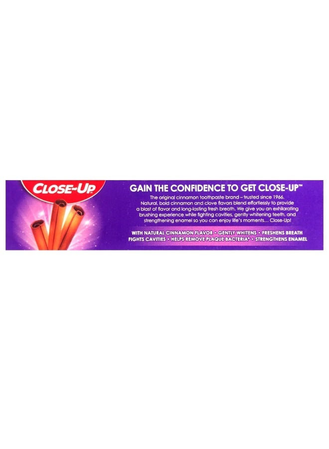 CloseUp Cinnamon Anticavity Flouride Toothpaste 6 Ounce Pack of 3 - Image 4