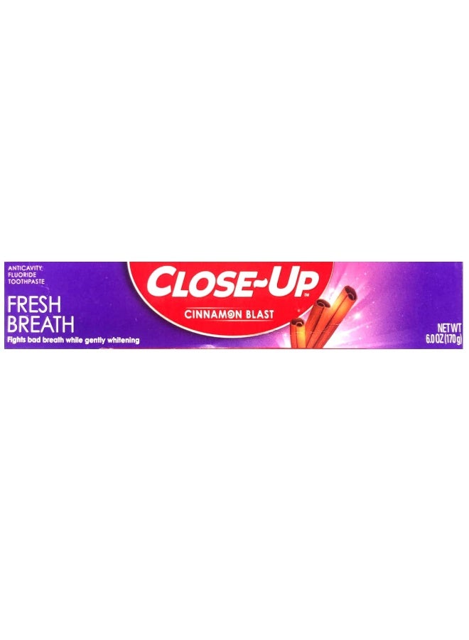 CloseUp Cinnamon Anticavity Flouride Toothpaste 6 Ounce Pack of 3 - Image 5