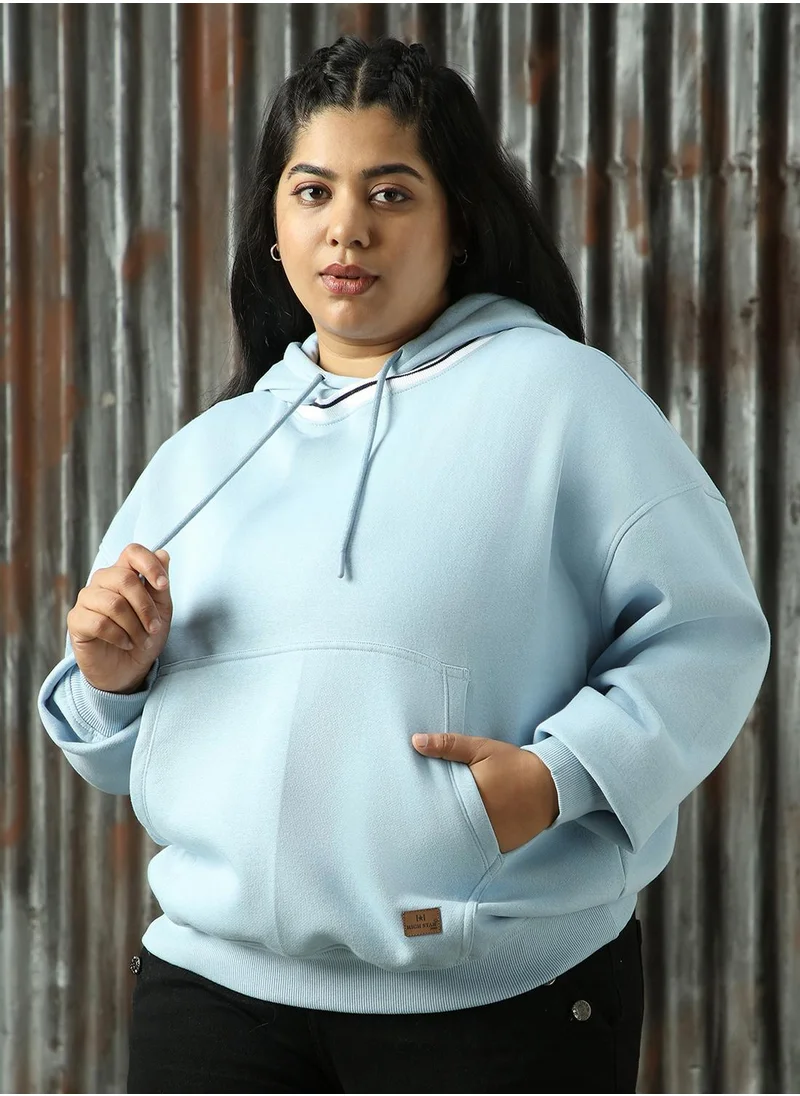 HIGH STAR Women's Mountain Spring Cotton Blend Solid Sweatshirt
