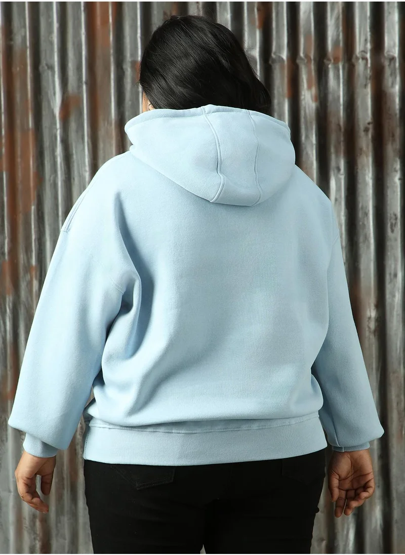 HIGH STAR Women's Mountain Spring Cotton Blend Solid Sweatshirt