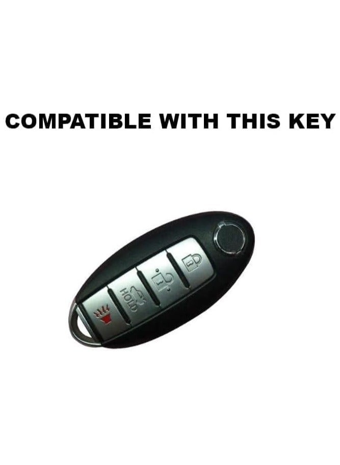 بيعتكلها غطاء حماية لمفتاح السيارة عن بعد من السيليكون بأربعة أزرار متوافق مع نيسان قاشقاي X-Trail جوك ماكسيما ألتيما فيرسا سينترا صني سيلفي تيانا عن بعد - Image 2