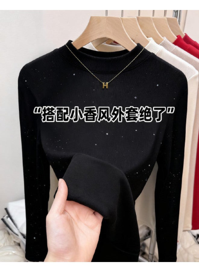 PLANDOO Semi-High Neck Base Layer Shirt For Women, Stylish Youthful Slimming Elegant Top - Image 1