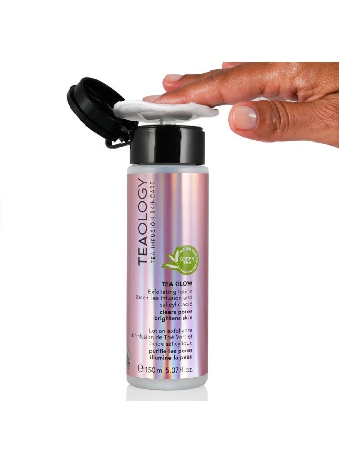 Teaology Tea Glow Exfoliating Lotion Clears Pores and Brightens Skin 150ml - Image 4