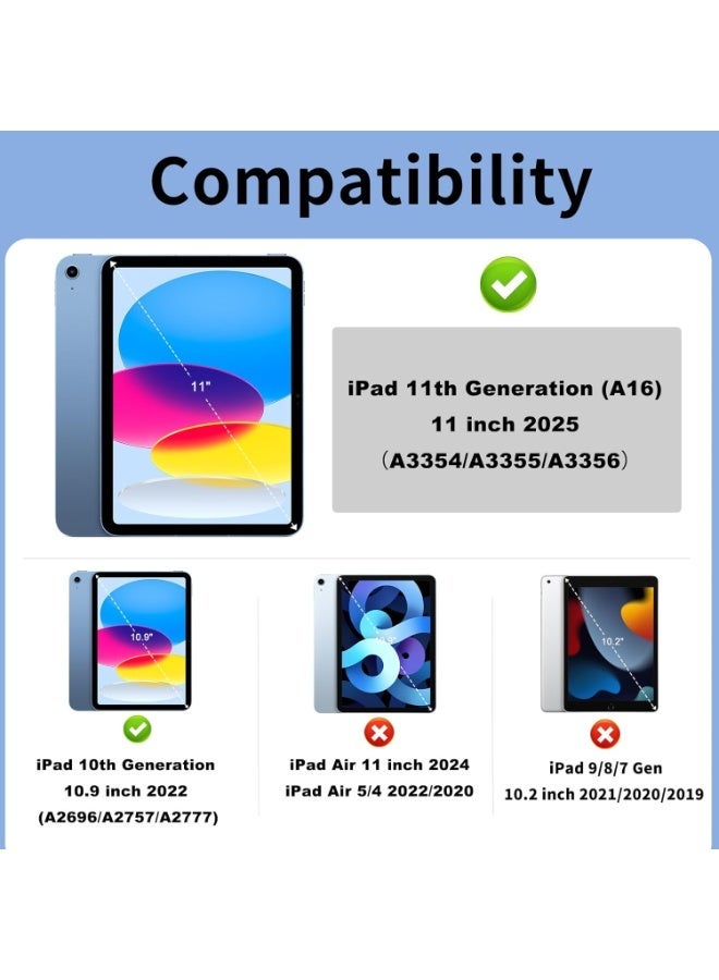 Case for iPad (A16) 11th Generation 11 Inch 2025, iPad 10th Generation Case 10.9 Inch 2022 - Protective Cover with Multi-Angle Includes Portrait Stand, Pencil Holder and Auto Wake/Sleep - Image 2