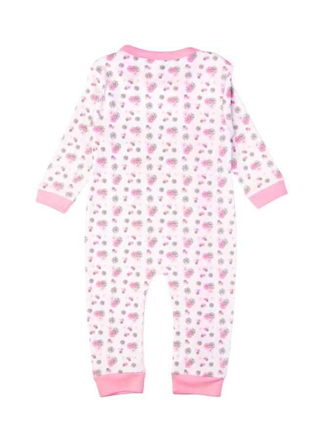Babies Basic 100% Cotton Printed Long Sleeves Jumpsuit/Romper/Sleepsuit For Babies  - Image 3