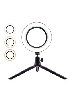 General Mobile Phone Bracket Fill Light Desktop Live Tripod Anchor Beauty Selfie Led Ring Lighting Photography Light-Color:Desktop Bracket +26cm Fill Light + Three Machine Positions  - Image 2