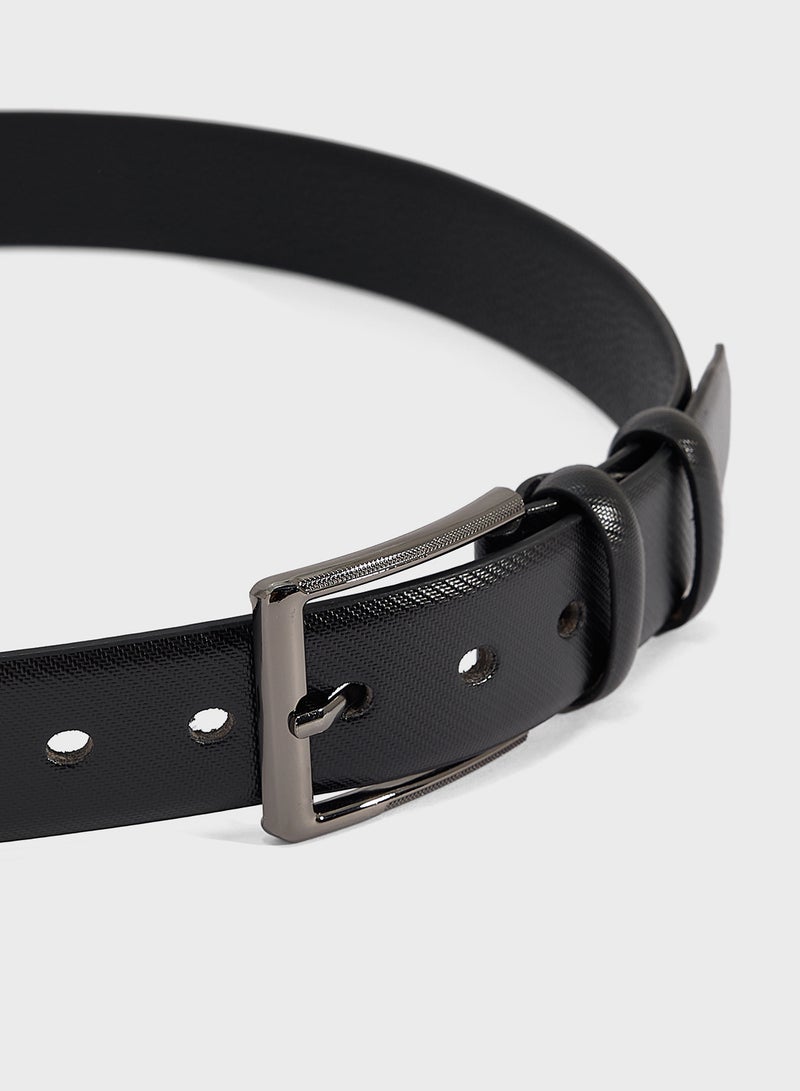 Robert Wood Faux Leather Formal Belt - Image 2
