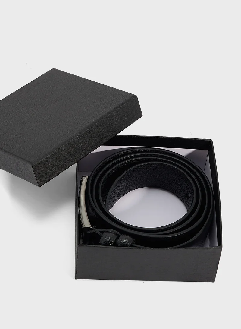 Robert Wood Faux Leather Formal Belt