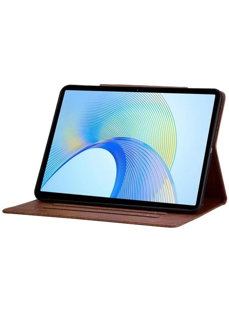 general Case Compatible with Honor Pad X8a 11-inch (2024), Magnetic Buckle Tablet Case PU Leather & TPU Multiple Viewing Angles Stand Protective Cover with Card Slots - Image 5