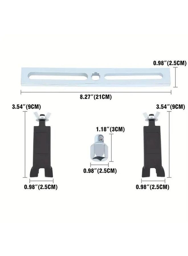 Metal Three Claw Adjustable Fuel Pump Caps Remover and Installer Tool - Image 3