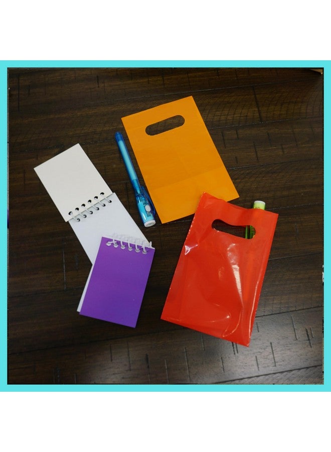 4E's Novelty 12 Invisible Ink Pen With Uv Light, 12 Mini Notebook And 12 Colored Goodie Bags - Fun Bulk Party Favors For Kids - Image 1