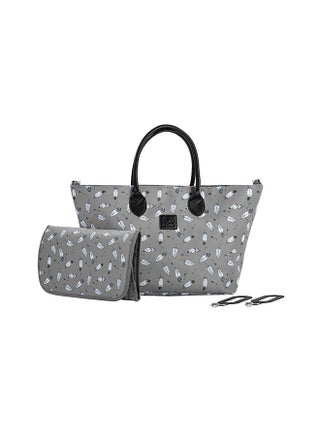 Pram Bag Mommy Bag Buggy Organizer Modern Nappy Bag Waterproof Material With Accessories Portable Baby Changing Mat Dimensions 53 X 29 X 17 Cm - Grey - pzsku/Z923D72FD96722CC72DC0Z/45/1746708247/43bda336-0f04-4e55-9eb1-d681a4fb70e0