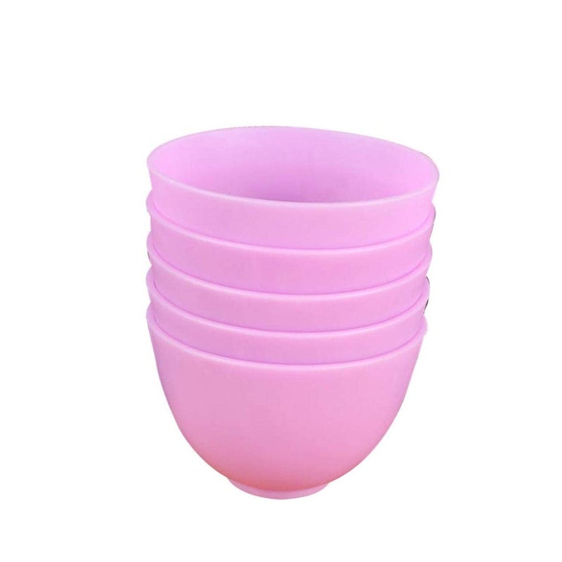 Flexible Pink Silicone Mixing Bowl Size 2 For Facial Masks Sauces Dishwasher Safe - Image 2