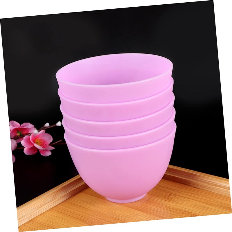 Flexible Pink Silicone Mixing Bowl Size 2 For Facial Masks Sauces Dishwasher Safe - Image 3