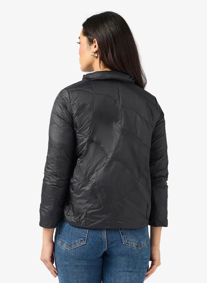 ELLA Casual Mid Length Qulited Jacket