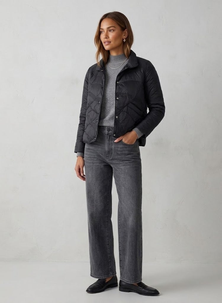 ELLA Casual Mid Length Qulited Jacket - Image 1