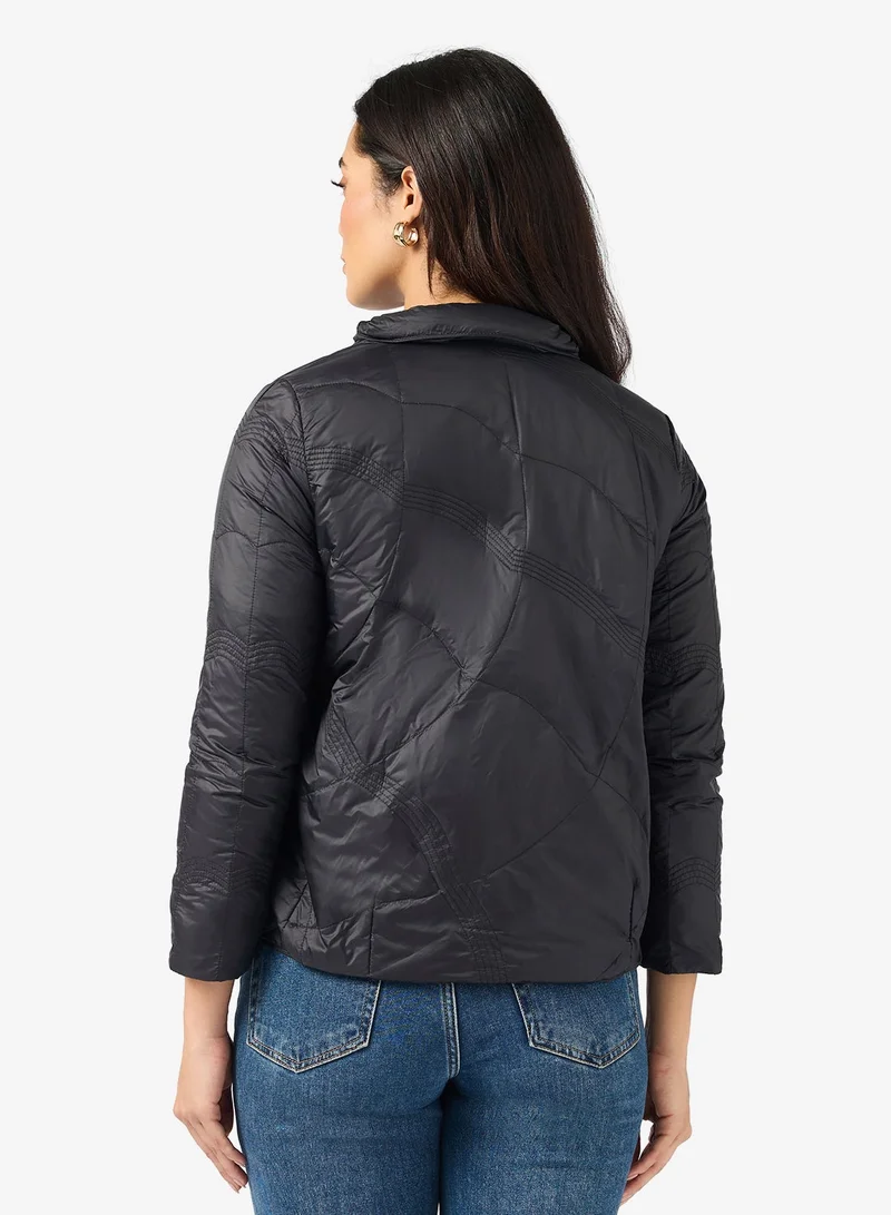 Ella Casual Mid Length Qulited Jacket