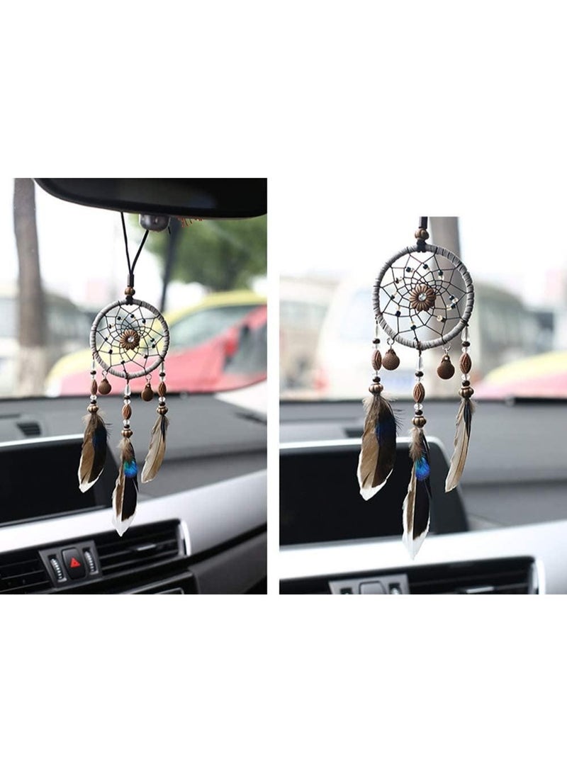 Cool Baby Car Pendant Handcraft Dream Catcher Feather Hanging Car Rearview Mirror Ornament Auto Decoration Accessory - Image 2