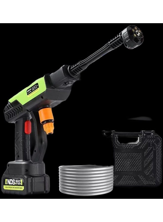 ان دي اس غسالة ضغط عالية لاسلكية، فوهة 6 في 1، بطاريتان ليثيوم، منظف طاقة محمول مع حقيبة تخزين - Image 4