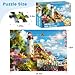 VOLUVOLU 500 Pieces Puzzle for Adults Lighthouse Jigsaw Puzzle Recycled Cardboard Jigsaw Puzzles 500 Pieces Family Challenging Game Nature Landscape Difficult Jigsaw Puzzle 20515 in - Image 4