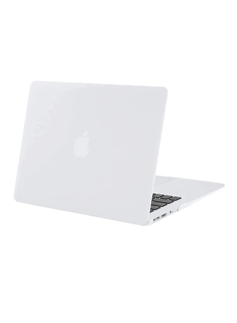 MacBook Air 13 inch Case Models A1369 & A1466 Older Version 2010-2017 Release Protective Plastic Hard Shell Case & Keyboard Cover & Screen Protector White