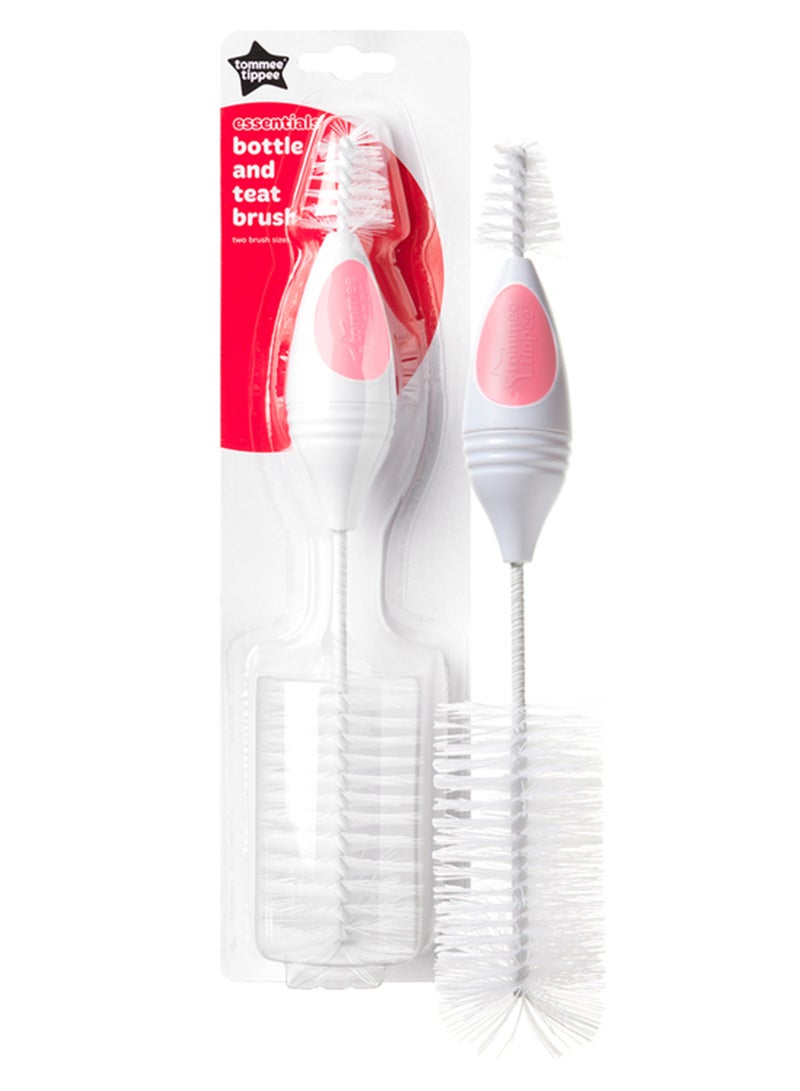 tommee tippee Bottle and Teat Brush – Baby Bottle Cleaning Brush with Soft Bristles for Bottles & Teats – Assorted Colors – Feeding Accessories for Milk Bottles, Newborn Essentials - Image 1