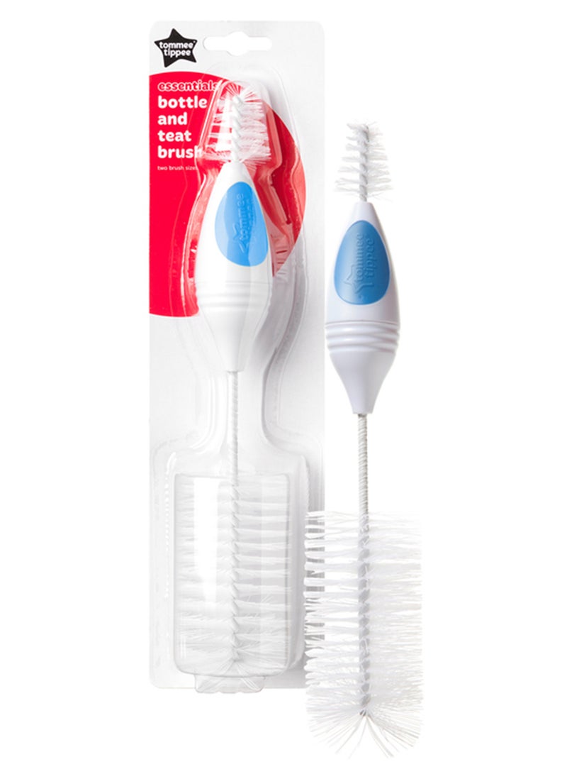tommee tippee Bottle and Teat Brush – Baby Bottle Cleaning Brush with Soft Bristles for Bottles & Teats – Assorted Colors – Feeding Accessories for Milk Bottles, Newborn Essentials - Image 2
