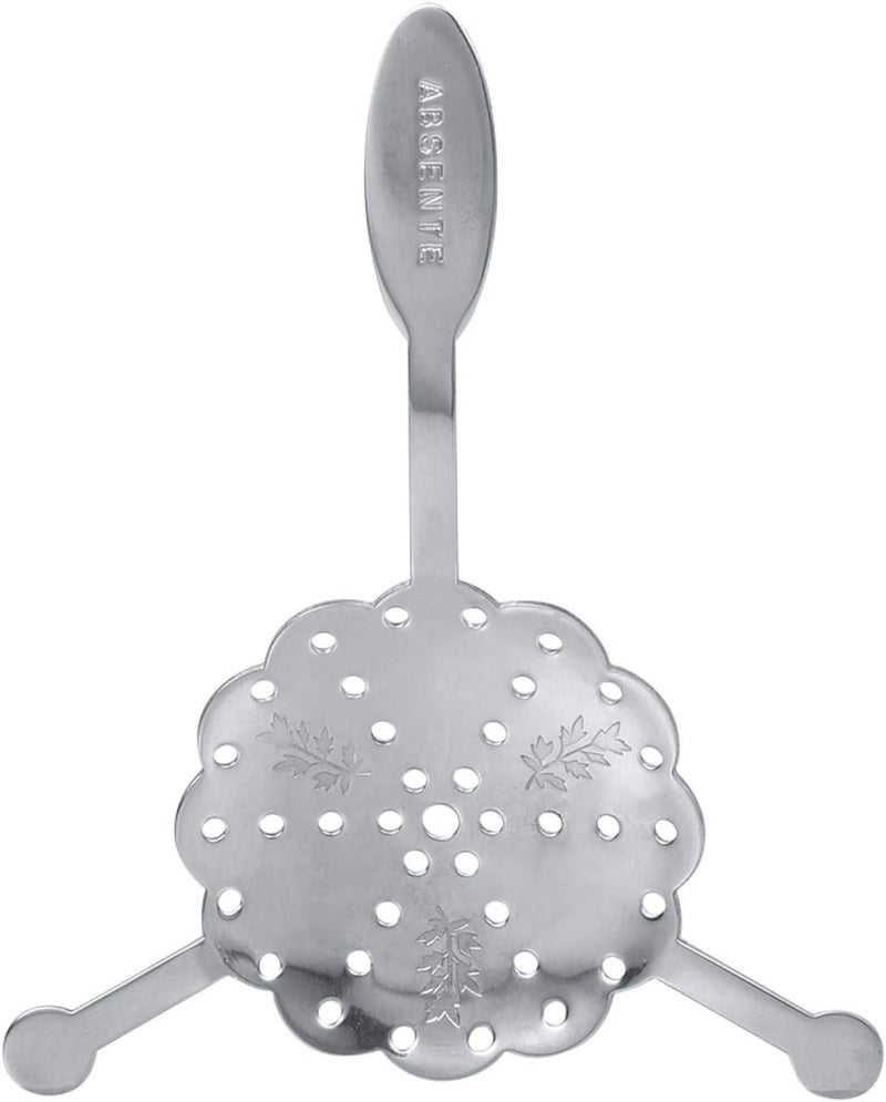 Haofy Absinthe Spoon, Stainless Steel Wormwood Spoon, 4 Optional Types, Cocktail Glass Cup Drinking Filter(#3) - Image 1