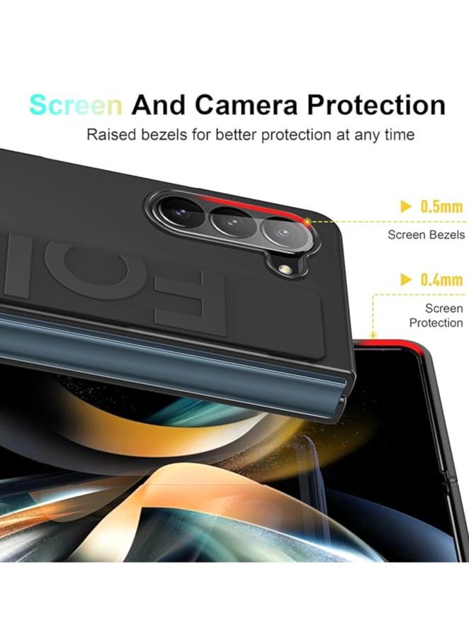 عام حافظة لجهاز Samsung Galaxy Z Fold 6 مع حزام، مصنوعة من مادة PC الصلبة المقاومة للصدمات، تتميز بلمسة غير لامعة وتصميم رفيع. تناسب جهاز Samsung Galaxy Z Fold 6 5G لعام 2024. - Image 3