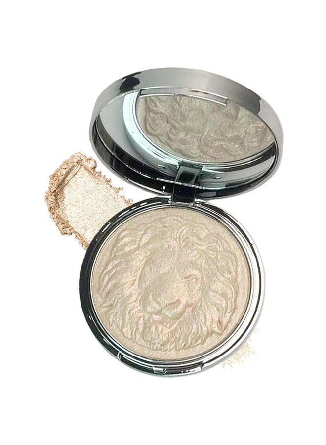 KAPEINE Face Highlighter Palette, Pearl Shimmer Single Glitter Eyeshadow High Glossy Face Makeup Palette Natural Sparkling Highlighter Makeup Palette Smooth Baked Lasting Shining Makeup -02 - Image 1