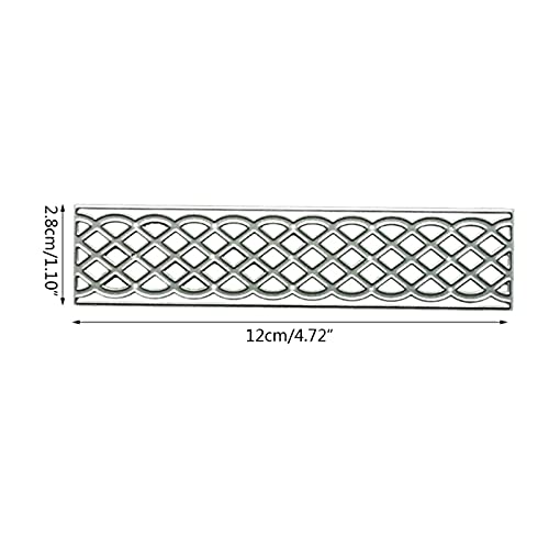 hinana hi a Stripe Grid Border Metal Die Cuts,Grite Lace Edge Frame Cutting Dies Cut Stencils for DIY Scrapbooking Photo Decorative Embossing Paper Dies for Scrapbooking Card Making - Image 2