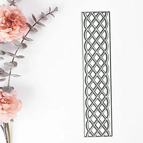 hinana hi a Stripe Grid Border Metal Die Cuts,Grite Lace Edge Frame Cutting Dies Cut Stencils for DIY Scrapbooking Photo Decorative Embossing Paper Dies for Scrapbooking Card Making - Image 5