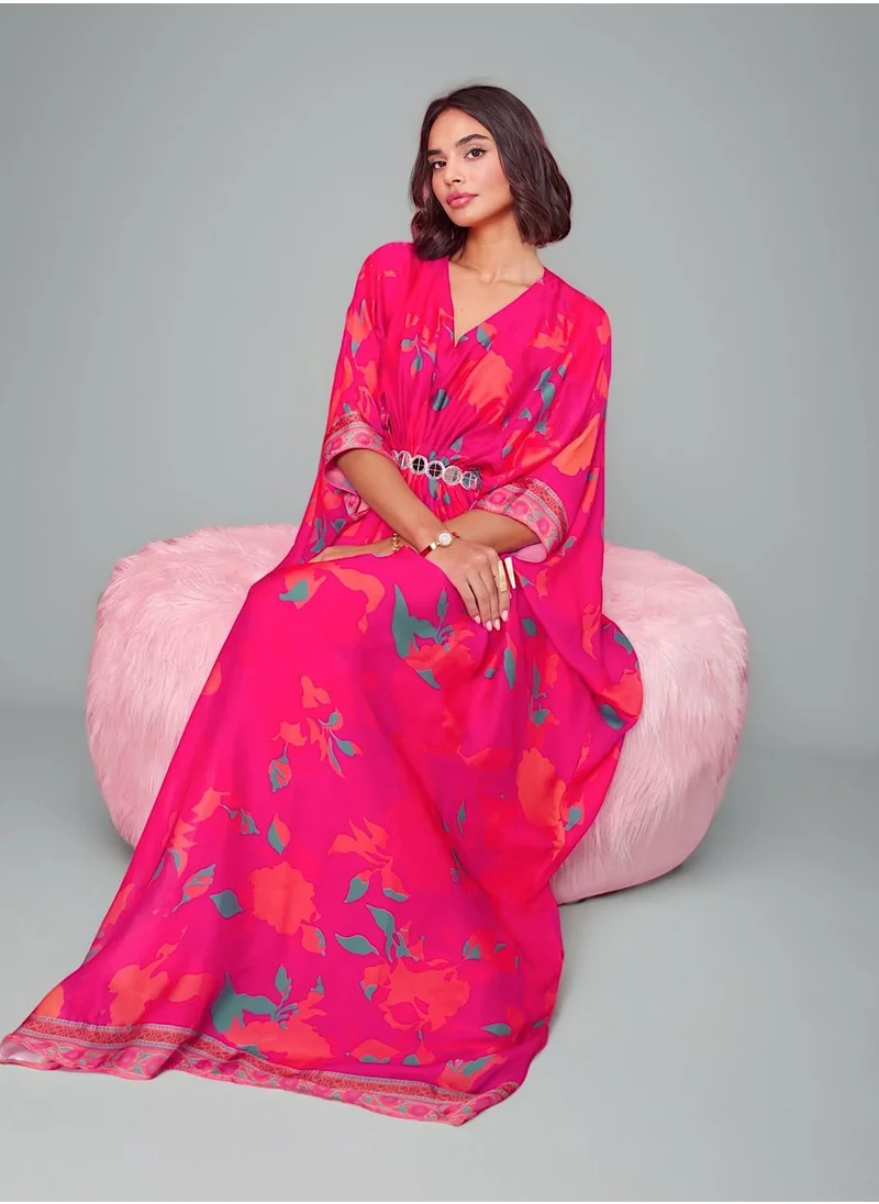 إكستاسي Printed Kaftan