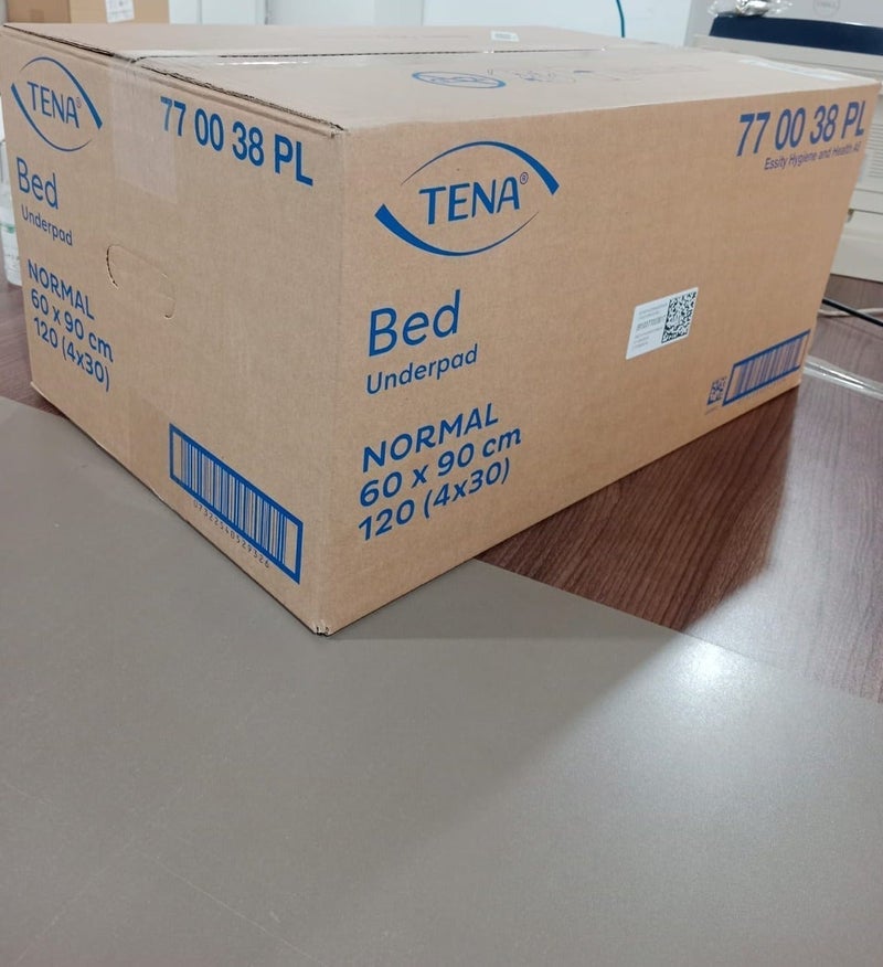تينا كرتون مفارش TENA الطبية العالمية للحماية القصوى - مقاس 60×90 سم - عبوة توفير كبيرة تحتوي على 120 قطعة (4 عبوات × 30 قطعة) - جودة أوروبية فائقة لراحة البال. - Image 2