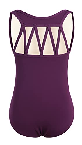 DANSHOW Tank Dance Leotards for Girls,Back M Straps(6001-XXL-09B) - Image 1