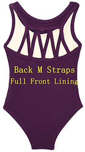 DANSHOW Tank Dance Leotards for Girls,Back M Straps(6001-XXL-09B) - Image 3