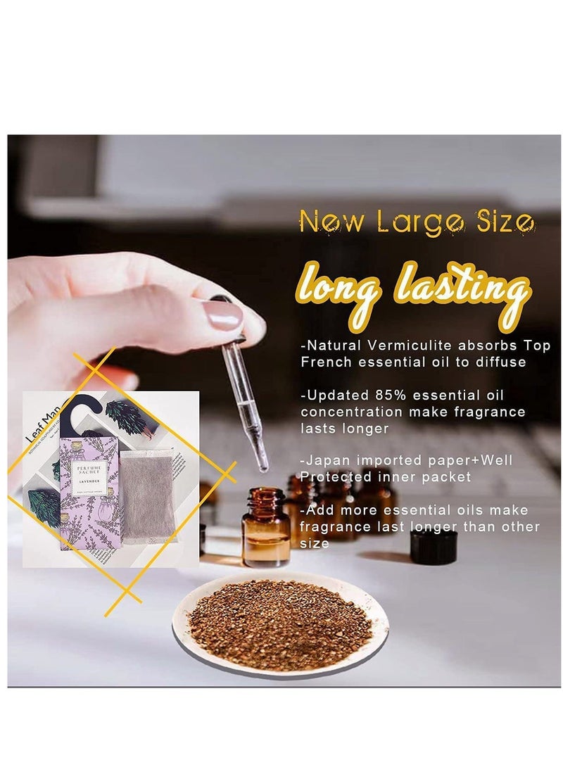 6 Scents of Floral Hanging Sachet Closet Deodorizer 1 Pack 12 Pcs Scent Sachet Drawer Freshener Closet Air Freshener Scented Deodorizer Freshener for Home Car Long Lasting Scented Sachets Smell Goods - Image 3