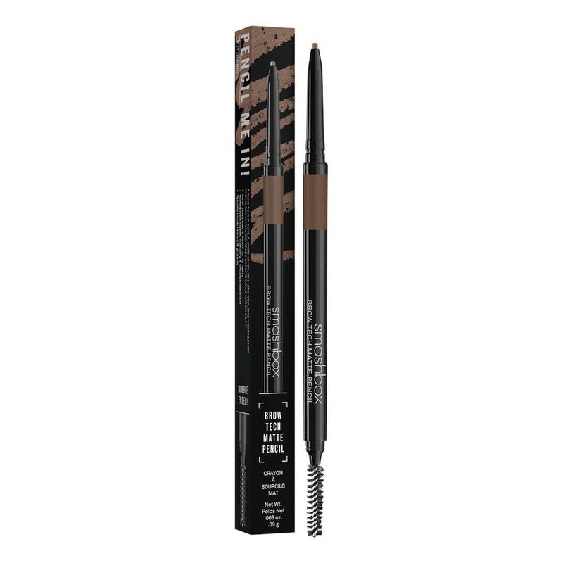 Smashbox Brow Tech Matte Eyebrow Pencil | Waterproof, Smudge Proof + Long Lasting Brow Pencil with Spoolie Brush, Taupe - Image 5