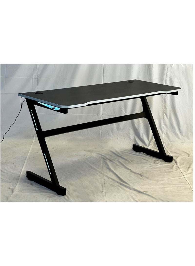 CANDY مكتب ألعاب مع أضواء LED RGB، مكتب كمبيوتر 140*60*72 سم. - Image 2