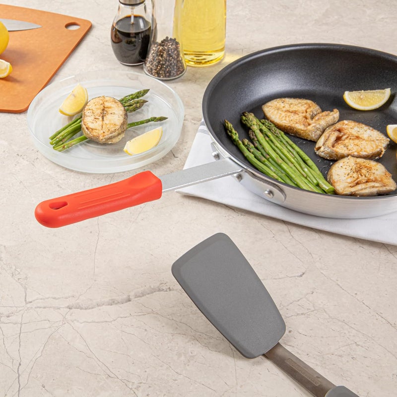Restaurantware Restaurantware  Met Lux Pan Handle Sleeve 1 Removable Pan Handle Cover  Fits 10inch And 12inch Pans Aluminum Pans Sold Separately Red Silicone Handle Holder Sleeve Dishwashable NoSlip  - Image 4